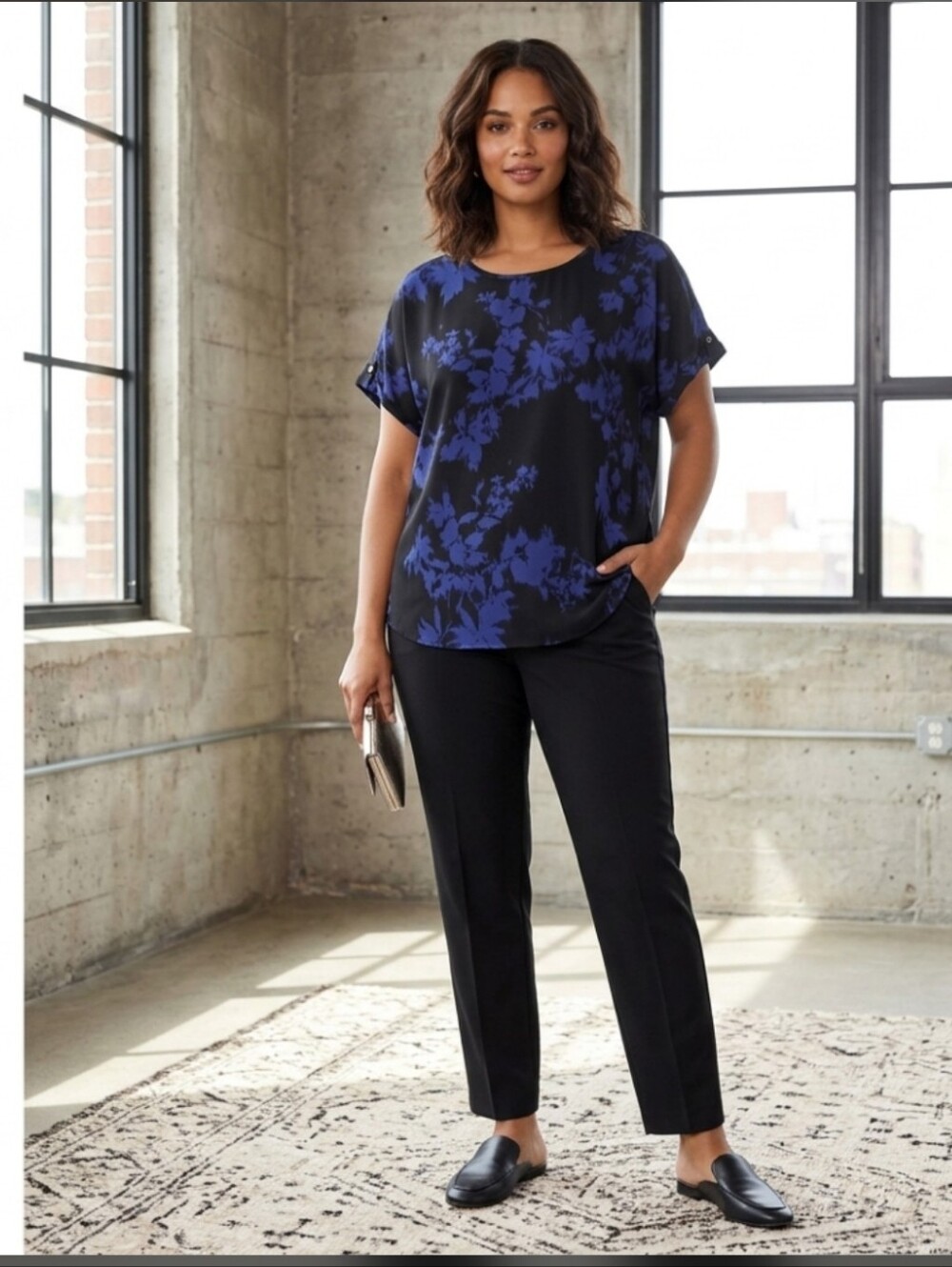 Maurices Floral Print  Blouse